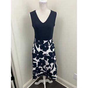 Die Die Fashion Blue White Sleeveless Dress Size Medium